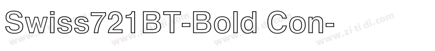 Swiss721BT-Bold Con字体转换